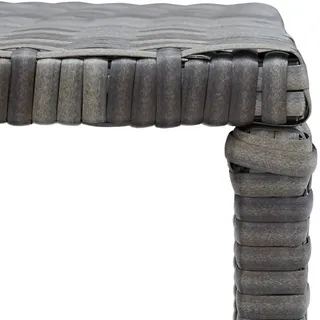 vidaXL Couchtisch Anthrazit 70x40x38 cm Poly Rattan