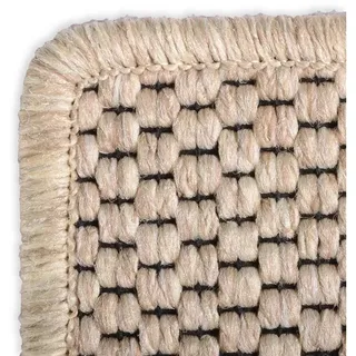 Karat Läufer Gaza, Teppichläufer in verschiedenen Farben & Größen, Brücke, rechteckig, Höhe: 5 mm, in Sisal-Optik beige 100 cm x 100 cm x 5 mm
