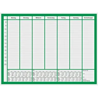 Brunnen Schreibtischunterlage 50 Blatt BRUNNEN Schreibunterlage m. Kalender 2025 - 2027