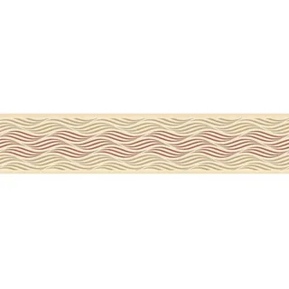 A.S. Création Borte selbstklebend Wellenmuster 5 m x 13 cm Beige-Braun