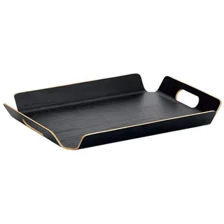 Zeller Serviertablett schwarz Holz B/H/L: ca. 335x45x445 cm - Schwarz
