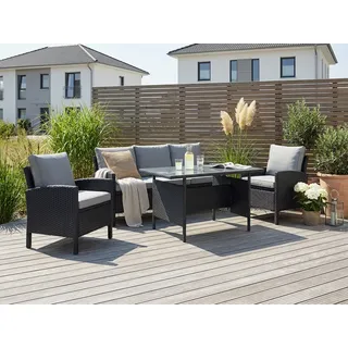 Konifera Brooklyn Loungeset schwarz