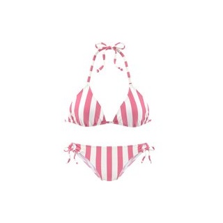 VENICE BEACH Triangel-Bikini Damen rosa-weiß Gr.36 Cup A/B
