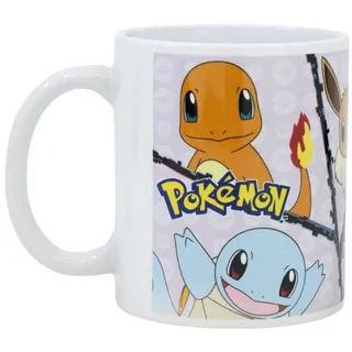 Stor Tasse Pokemon Kaffeetasse Tasse 325ml Mug Cup mit Geschenkkarton, Keramik weiß