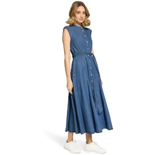 Cartoon Jeanskleid Midi Blau 36