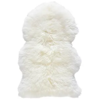 Linea Natura Schaffell Adelaide, Weiß, Fell, Tierform, 65-70x100-105 cm, Reach, AZO-frei, Bsci, für Fußbodenheizung geeignet, pflegeleicht, Teppiche & Böden, Teppiche, Fellteppiche