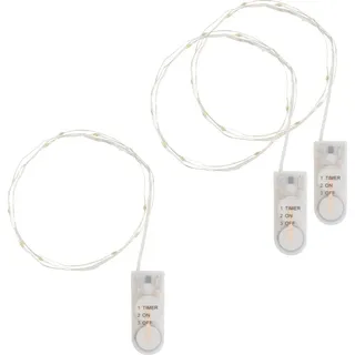VBS Mini-Lichterkette LED 3er-Pack 10 LEDs Weiß