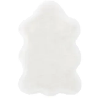 Andiamo Cingoli Fellteppich 55 x 80 cm Weiß