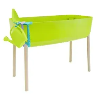 Gardenico Kids Kunststoff-Hochbeet für Kinder, hellgrün, ca. B38/H56/T76 cm