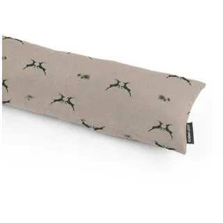 SCHÖNER LEBEN. Zugluftstopper SCHÖNER LEBEN. Zugluftstopper Leinenlook Hirsch Edelweiß natur grün, handmade beige|grün 15 cm x 120 cm x 15 cm
