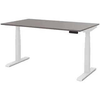 Assmann Electronic ASSMANN Schreibtisch, Schiefer, Weiß, Metall, 120x121x70 cm, Arbeitszimmer, Schreibtische, Bürotische