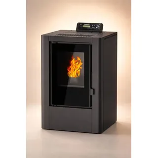 Nemaxx Pelletofen P6Mi Stahl Schwarz