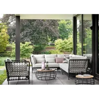 Apple Bee Pure Lounge-Set 1 Rope black ca.305x340cm