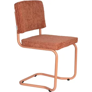 ZUIVER 2er-Set Zuiver Freischwinger Ridge Klink Soft Stoff Terra