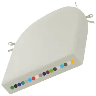 UWOBTN Stuhlkissen Outdoor Wasserdicht 40x40/45x45/50x50cm rutschfest Abnehmbarer Sitzpolster Mit Bändern Memory Schaum Gartenstuhl Sitzkissen für Küche, Esszimmer, Büro, Terrassen(A,43x43x8cm)