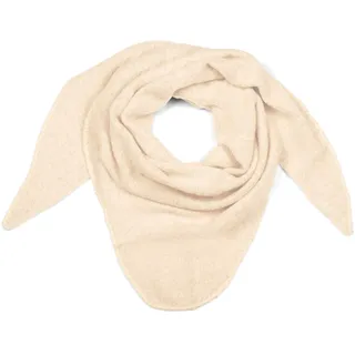 Stylebreaker Strick Dreiecktuch meliert", Damen, weiß (creme, beige), Obermaterial: 80% Viskose CV. 20% Wolle WO., Modisch, Modetücher