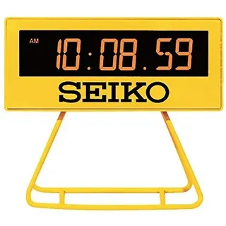 Seiko Wecker Tischuhr Digital Mini Timer Uhr Gelb SQ815Y Japan