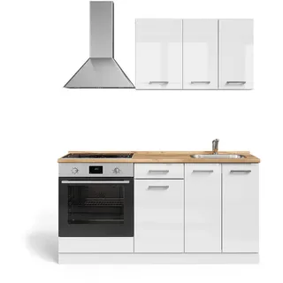 Vicco Küchenzeile R-Line 160 cm Weiß