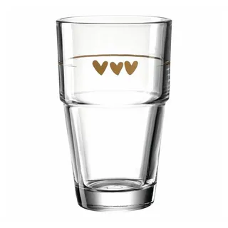 LEONARDO Latte-Macchiato-Becher Solo 250 ml Glas Braun
