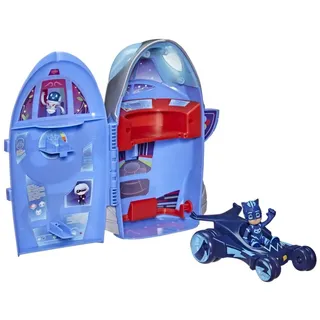 PJ Masks 2-in-1-Hauptquartier Spielset, Hauptquartier und Rakete, Spielzeug mit Action-Figur für Kinder ab 3 Jahren