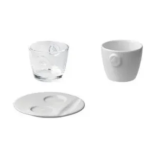 Melitta Espresso-Tasse "M-Collection", weiß, 80 ml aus Porzellan, Höhe: 54 mm, ohne Henkel, Tasse, weiss,