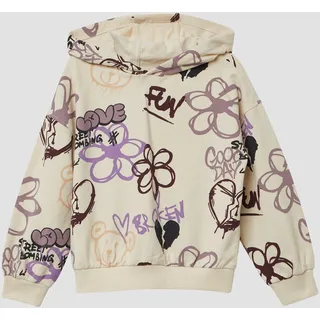 s.Oliver Hoodie mit All-over-Print im Graffiti-Stil - 92/98