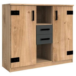 WIMEX Kommode Liverpool Holzoptik Braun Eiche