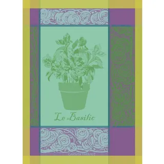 Garnier Thiebaut Basilic French Küchentuch, Jacquard, Violett