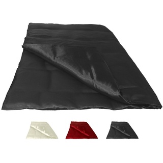 Bettbezug Glanz Satin, beties (1 St), Bettbezug ca. 155x220cm Bettwäsche glatt (schwarz) schwarz 155 cm x 220 cm