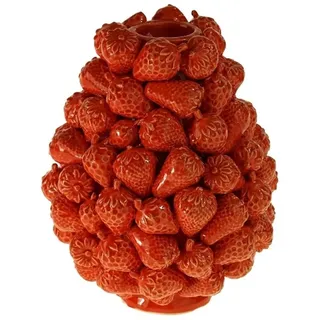 Werner Voß Vase Erdbeeren Rot (25cm)
