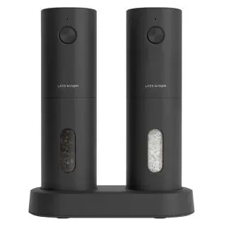 LARS NYSØM Gewürzmühle 19,1 cm Schwarz befüllt