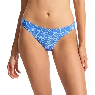 Seafolly Damen Standard Hipster Full Coverage Bikini Bottom Badeanzug, Seychellen Azure, 42 - 42