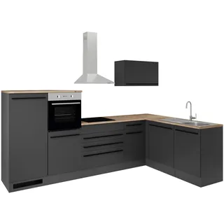 Stella Trading Winkelküche Jazz L-Form 320 x 175 cm weiß matt/weiß hochglanz/stone dark