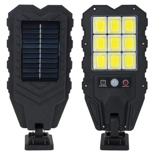 Hi Solarleuchte schwarz mit Bewegungsmelder 3 Leuchtmodi inkl. Fernbedienung
