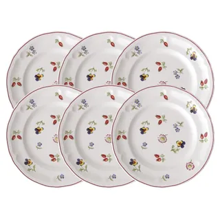 Villeroy & Boch Petite Fleur Brotteller 17 cm weiß 6er Set