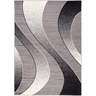 Teppich CHEAP_K857A_2, Mazovia, 180x250, Kurzflor, Modern, Geometrisch grau 180x250