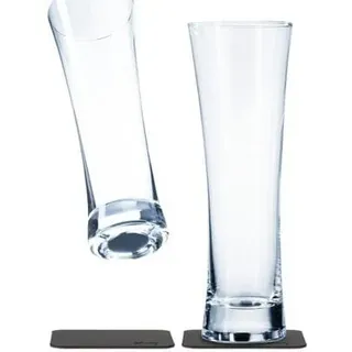 silwy Magnet Bierglas, Kristallglas, 330ml, 2er Set
