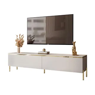 lookway Aurora Lowboard 180 cm Beige/Gold Metall