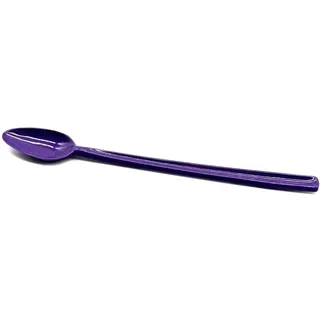 Löffel 21 cm lang Limolöffel Langstiellöffel Longdrink Cocktaillöffel Eislöffel Joghurtlöffel Dessertlöffel Bowlelöffel Partybesteck Besteck Mehrweg, 6 Stück, Plastik Kunststoff, violett