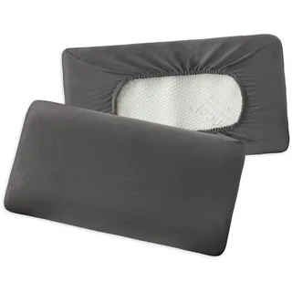 Traumschlaf Premium Interlock Jersey Universal Bezug für Nackenstützkissen ca. 40x60 cm - 40x80 cm | anthrazit - grau