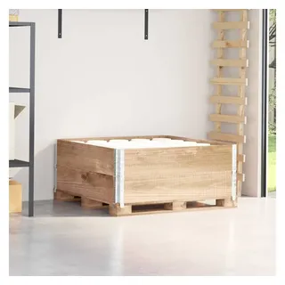 vidaXL Paletten-Aufsatzrahmen 100 x 100 x 0 cm Braun