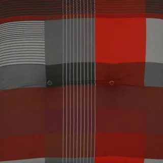 GO-De Mittellehner-Auflage 108 x 50 x 8 cm, rot kariert