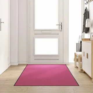 vidaXL Fußmatte 120 x 300 cm Rosa/Schwarz