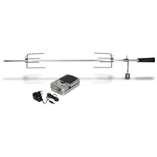 Mr. Gardener Grillspieß-Set 2-1 Motor für Seattle 2R, Edelstahlspieß