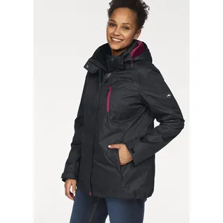 POLARINO 3-in-1-Funktionsjacke Damen Schwarz 48