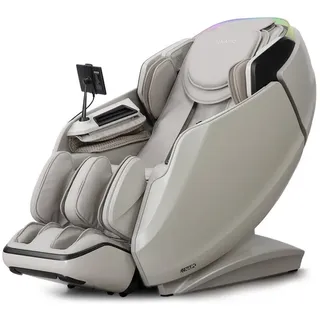 Naipo Massagesessel 4D Grau mit Ganzkörper-Entspannungsmassage