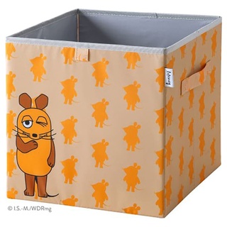 Lifeney Aufbewahrungsbox "Maus" in Orange - (B)30 x (H)30 x (T)30 cm