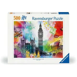 Ravensburger Erwachsenenpuzzle 500 Teile - Grüße aus London