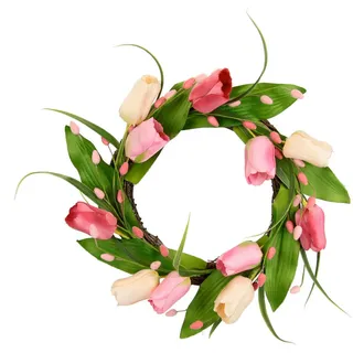 Kranz, Rosa, Dekoration, Osterdeko
