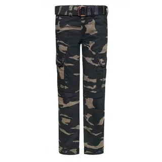 John Doe Motorradhose Cargo Slimcut Camouflage Hose Knieprotektoren enthalten,wasserdicht bunt